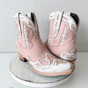 Lane CHASE THE WIND Womens Cowboy Bootie 11 Western Pink Cowgirl Short Boots